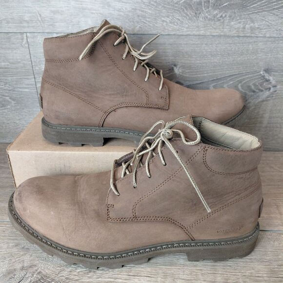Sorel Madson II Chukka Boots Mens Size 10 Brown Suede Leather Waterproof Lace Up